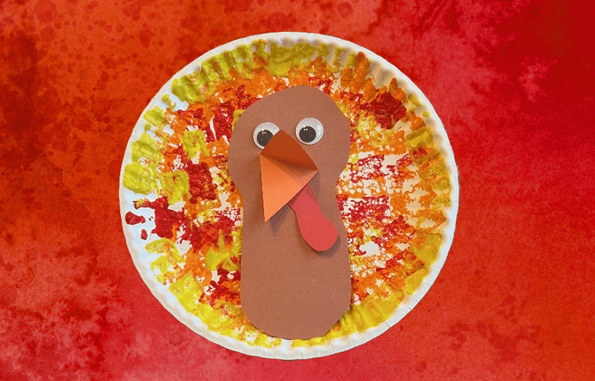 Sponge Paint Turkey Craft for Kids - New Horizon Academy